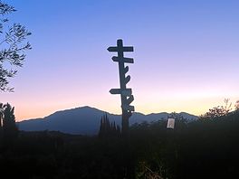 Sunset over the mountains