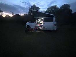 Peaceful in the quiet barn field