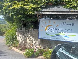 Entrance sign…