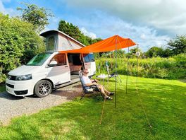 Chilling by the van
