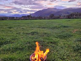 View of blencathra from outside the tent
