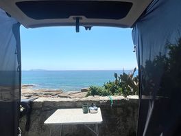 View from camper van