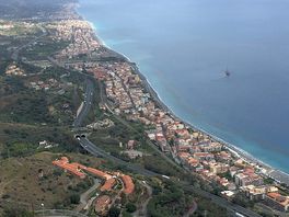 Sicht auf sant‘alessio siculo