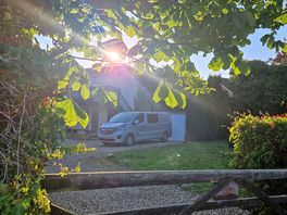 View from the back of the site on the public footpath.