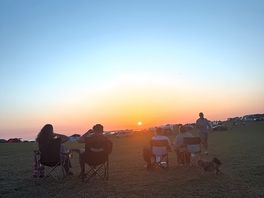The sunset from the barn