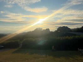 Sunset across the farm