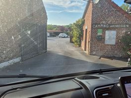 Entrance into the site is narrow