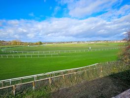 View of campsite from across the race course.