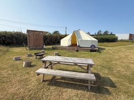 Exterior of our Lynsway Tent - Located on its own opposite the row of three tents