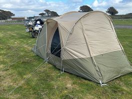 My tent and bike
