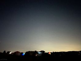 Night sky stargazing