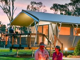 Safari tent exterior