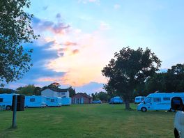Sunset on the site