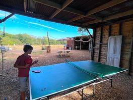 Table tennis at the communal area