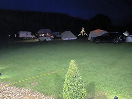 Campsite at night