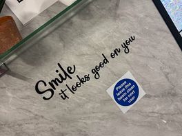 Positive affirmations in the bathroom