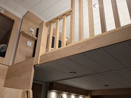 My bed for the weekend. mezzanine floor