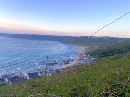Sennen cove from cliff top