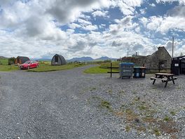 Pan shot from the gate entrance