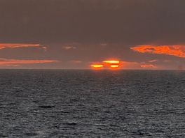 Sunset view from pitch