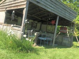 Outside kitchen with everything you need.