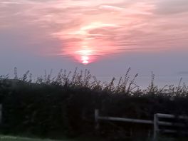 Sunset over the bristol channel and lundy