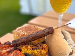 All lovely local bbq meat from brynhoffnant londis