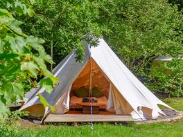 Bluebell Brook Camp bell tent exterior