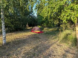 Pitched in a clearing amongst the trees