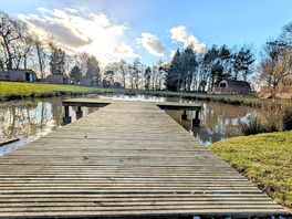 The pods surround a lovely little lake which hosts ducks and other wildlife