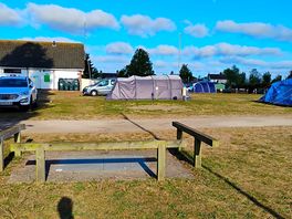 View of tent pitch