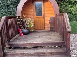 Camper van was in for a pair so we hired this little pod which was very warm and cozy.