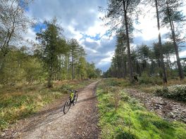 Cycling up the road