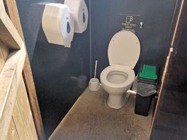 Inside toilet