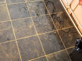 Grubby floors/ worn out lino both mens and womens wash rooms