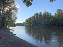 The dordogne, alongside the campsite