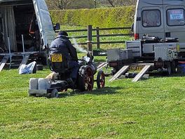 A couple of steam enthusiasts on site