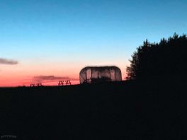 Sunset across the field
