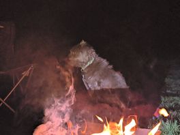 Bbq and fire on the campsite