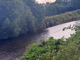Lovely walk along the river with the dog