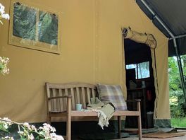 Safari tent deck