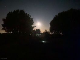Moon bathing in the hot tub view