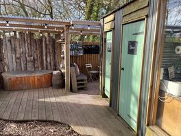 Outside the hut