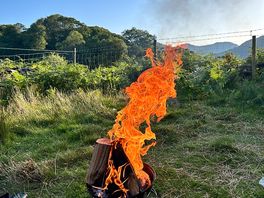 Evening campfire