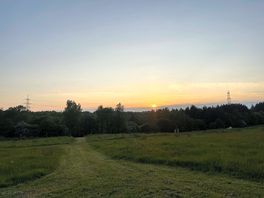 Sunset over the hills