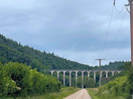 The huge aqueduct just a short walk away