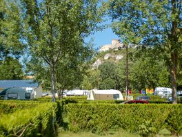 Pitches surrounded by trees and hedges
