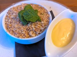 Kids crumble and custard