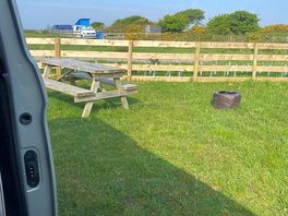 Perfect pitch, lots of space and everything you need - plus it’s own composting toilet!