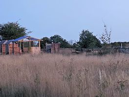 Can just see the showers and washing up area